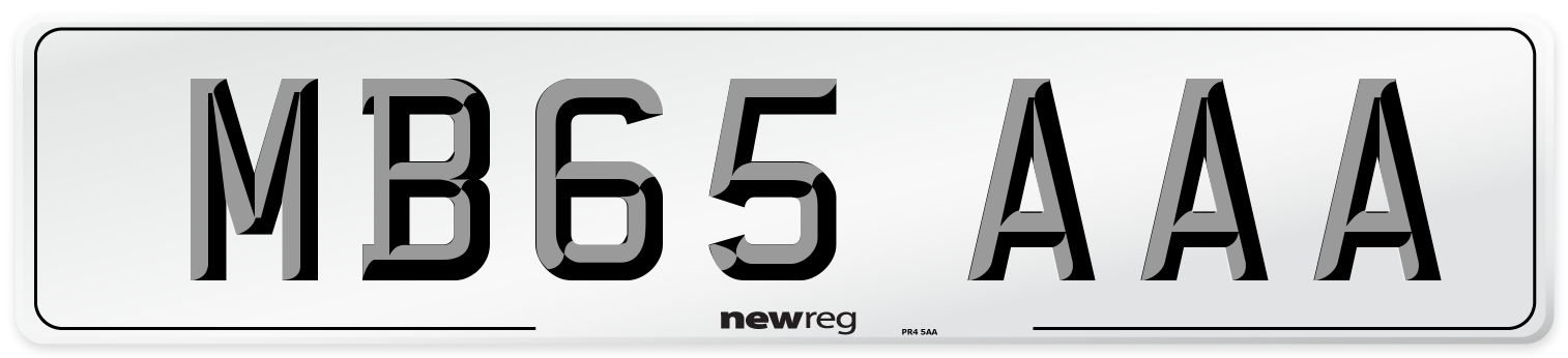 MB65 AAA Number Plate from New Reg